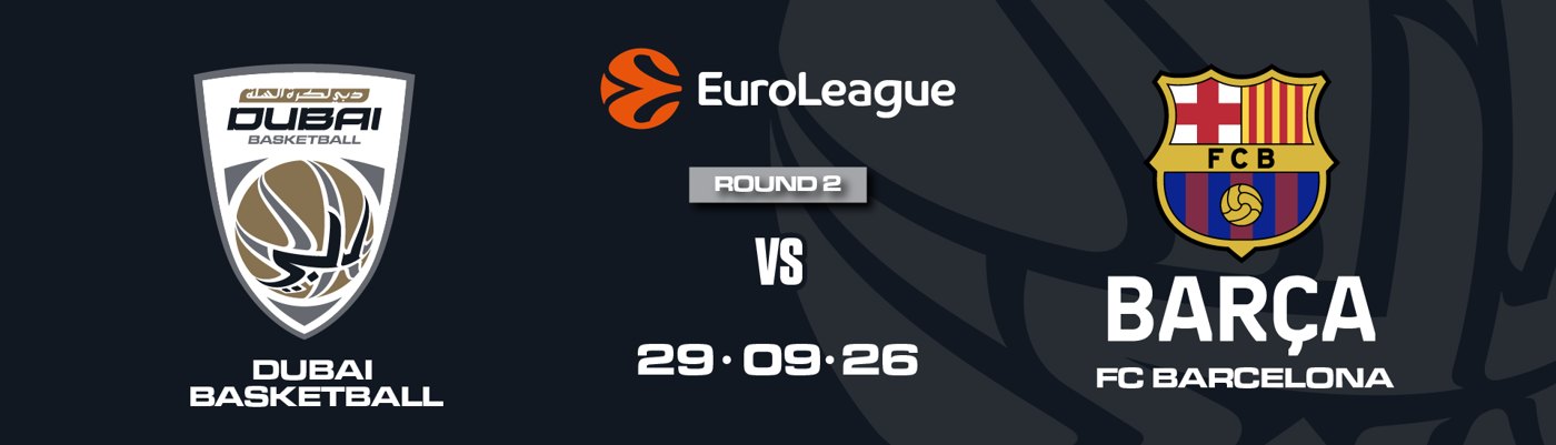 DUBAI BASKETBALL VS FC BARCELONA official poster