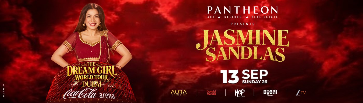 JASMINE SANDLAS - THE DREAM GIRL TOUR official event poster