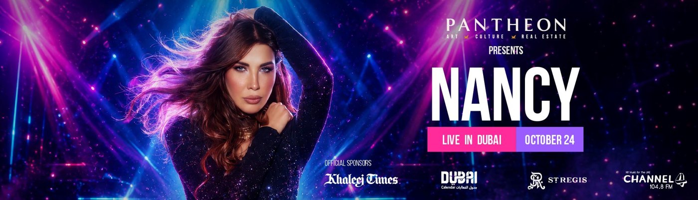 NANCY AJRAM LIVE official event poster